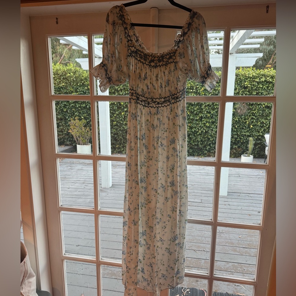 Doen Eclipse Dress in Blue Primrose Floral - Picture 2 of 9